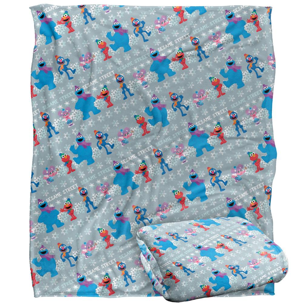 Multicoloured - Back - Sesame Street Silky Snow Holiday Supersoft Blanket