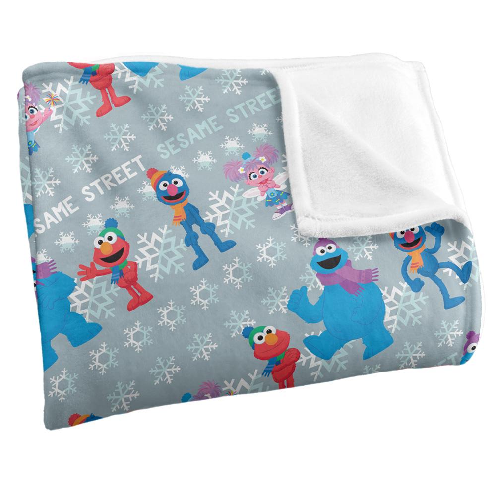 Multicoloured - Side - Sesame Street Silky Snow Holiday Supersoft Blanket