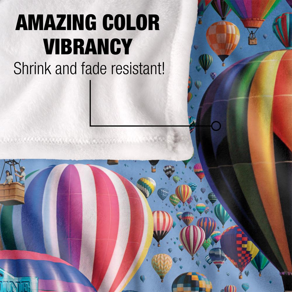 Multicoloured - Lifestyle - Royce McClure Silky Hot Air Balloon Supersoft Blanket
