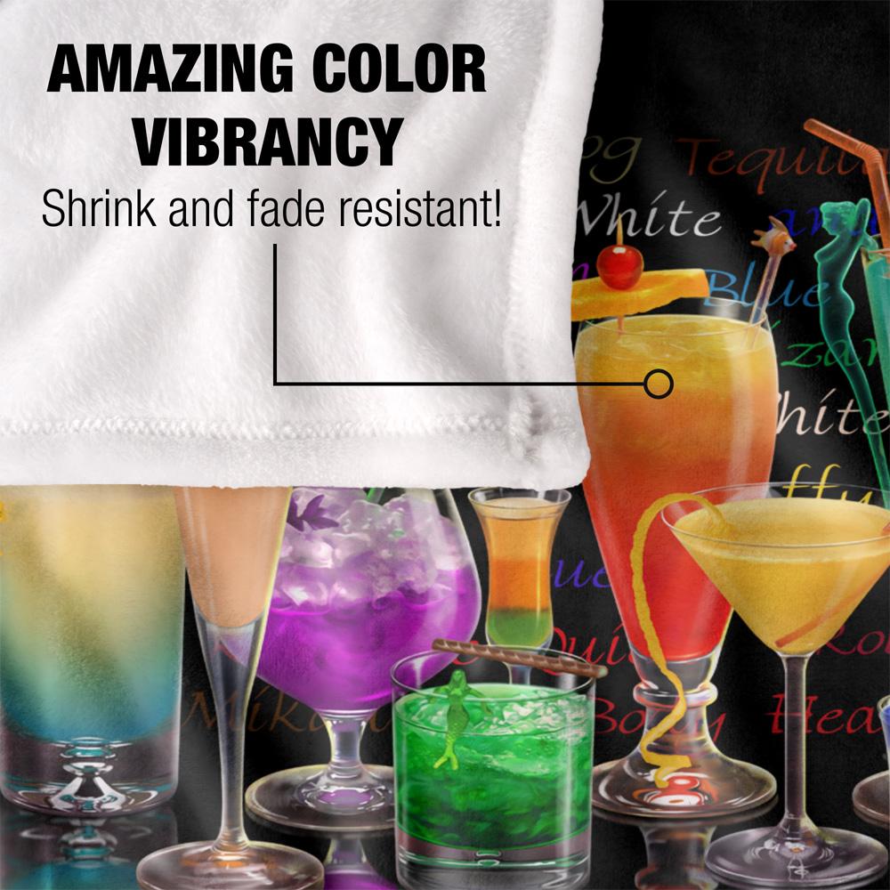 Multicoloured - Lifestyle - Royce McClure Tropical Drinks Silky Cocktail Supersoft Blanket