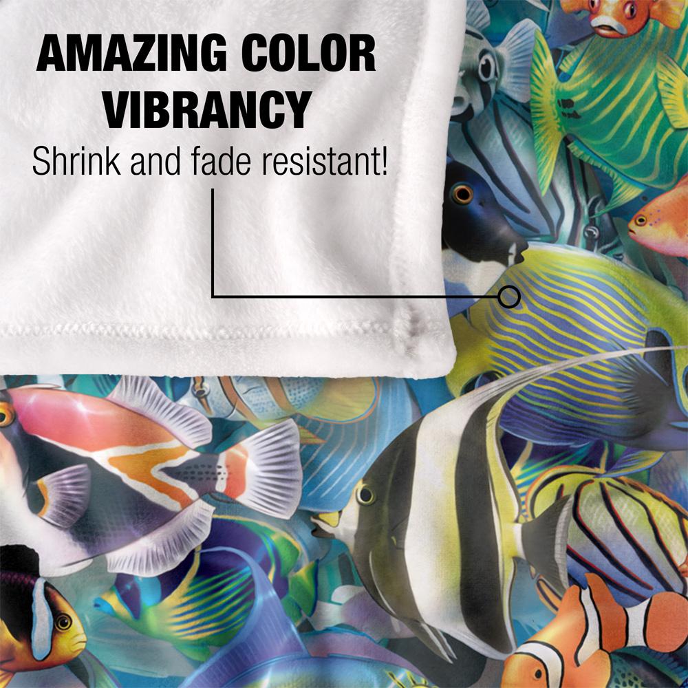 Multicoloured - Lifestyle - Royce McClure Tropical Fish Jam Silky Supersoft Blanket