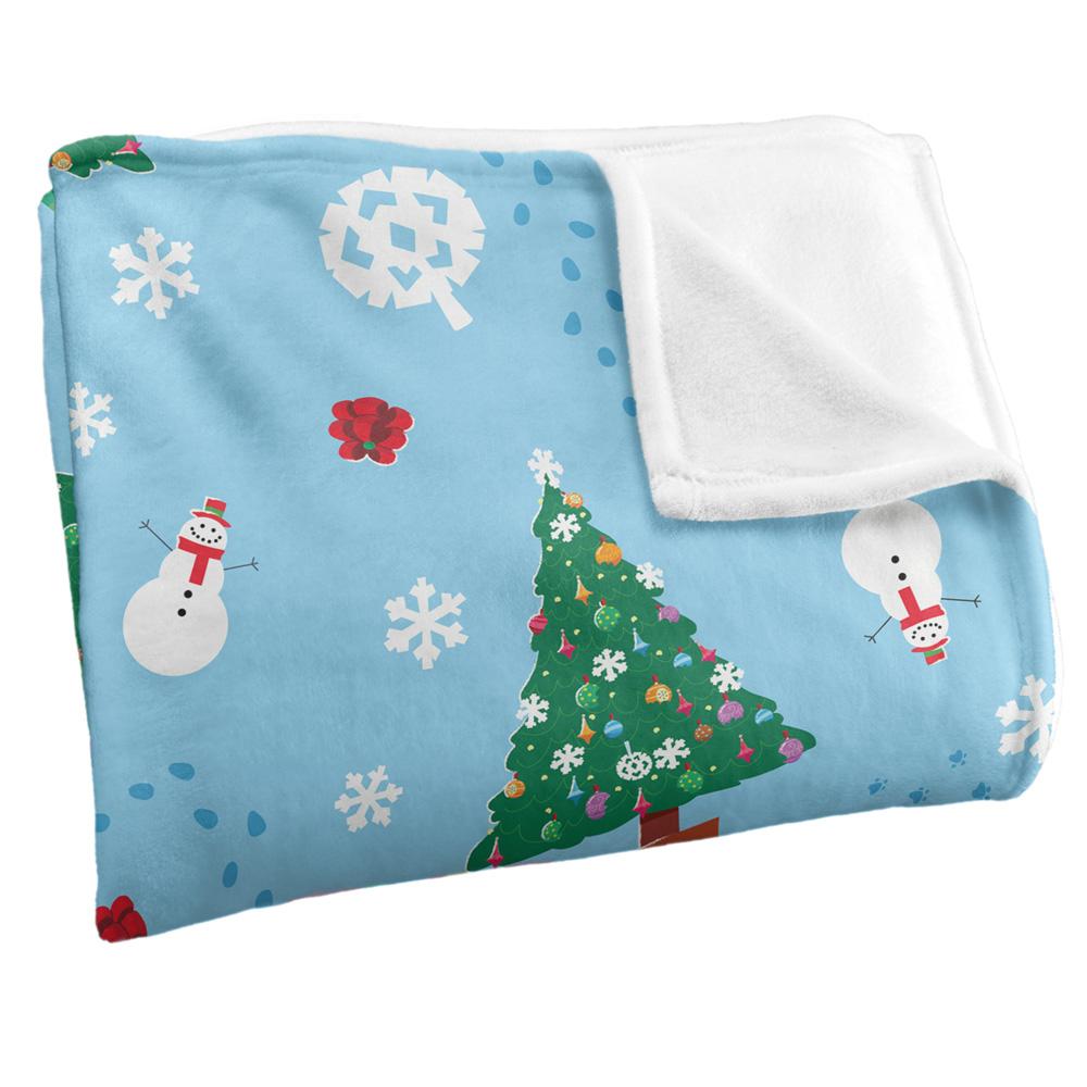 Multicoloured - Side - Sesame Street Silky Footprint Holiday Supersoft Blanket