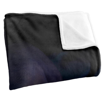 Black-White - Side - Royce McClure Silky Grim Reaper Supersoft Blanket