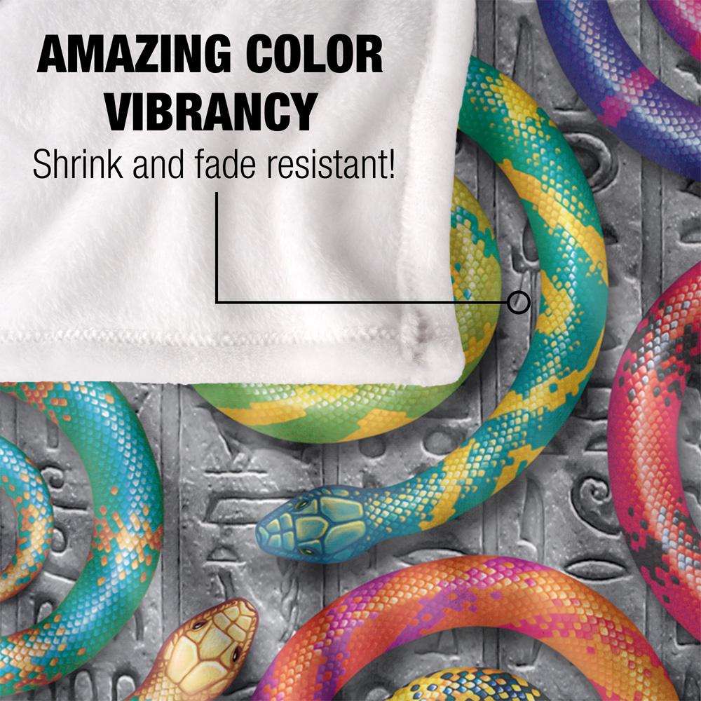 Multicoloured - Lifestyle - Royce McClure Hisstory Snake Silky Supersoft Blanket