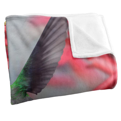 Multicoloured - Side - Royce McClure Silky Hummingbird Supersoft Blanket