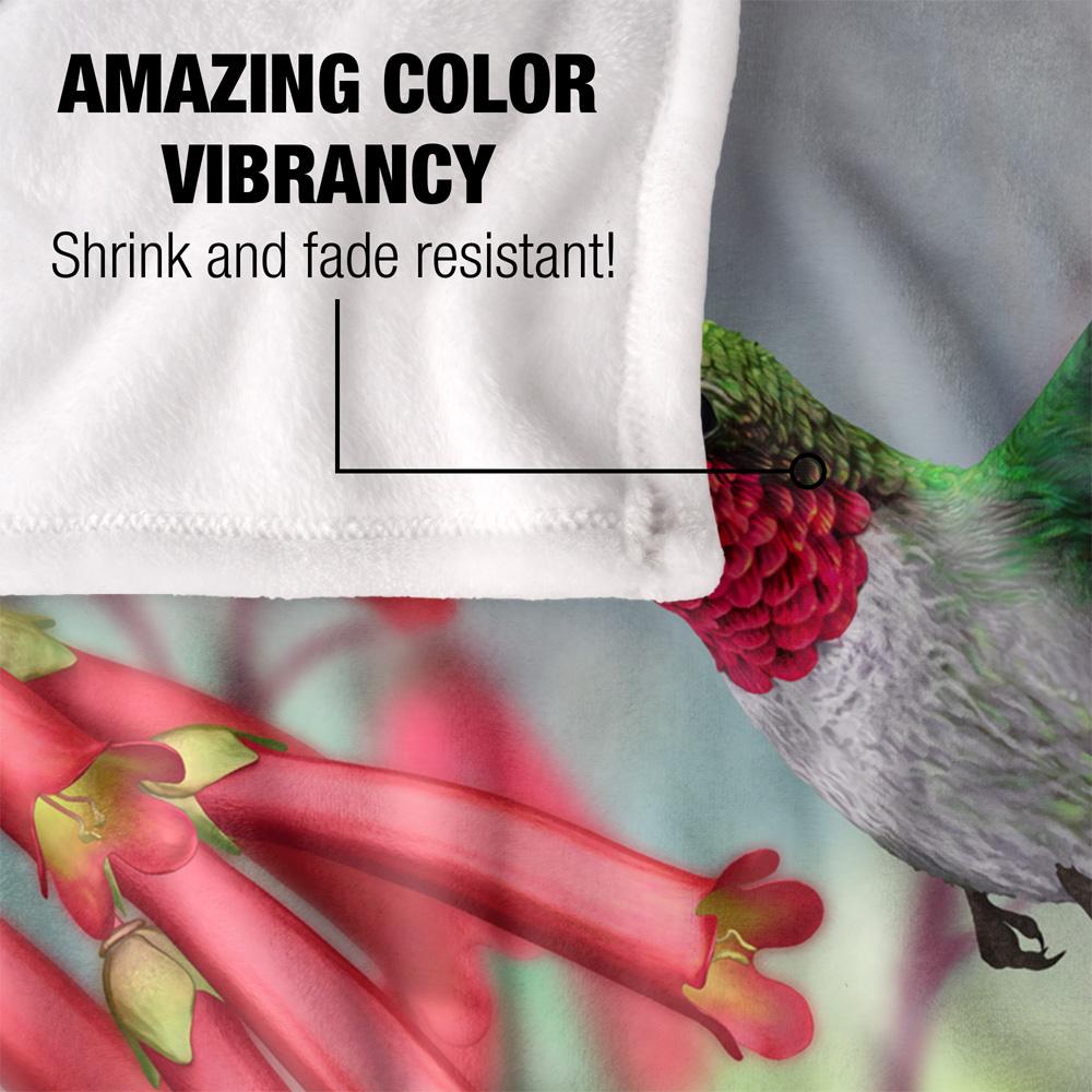 Multicoloured - Lifestyle - Royce McClure Silky Hummingbird Supersoft Blanket
