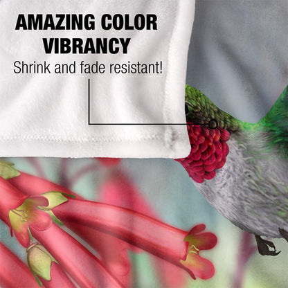 Multicoloured - Lifestyle - Royce McClure Silky Hummingbird Supersoft Blanket