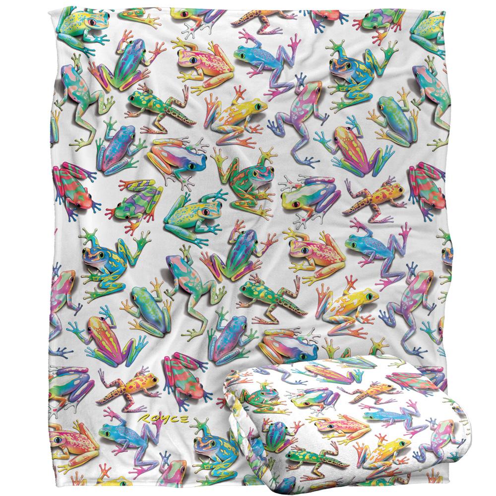 Multicoloured - Back - Royce McClure Sticky Fingers Silky Frog Supersoft Blanket