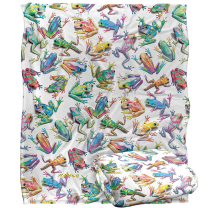 Multicoloured - Back - Royce McClure Sticky Fingers Silky Frog Supersoft Blanket