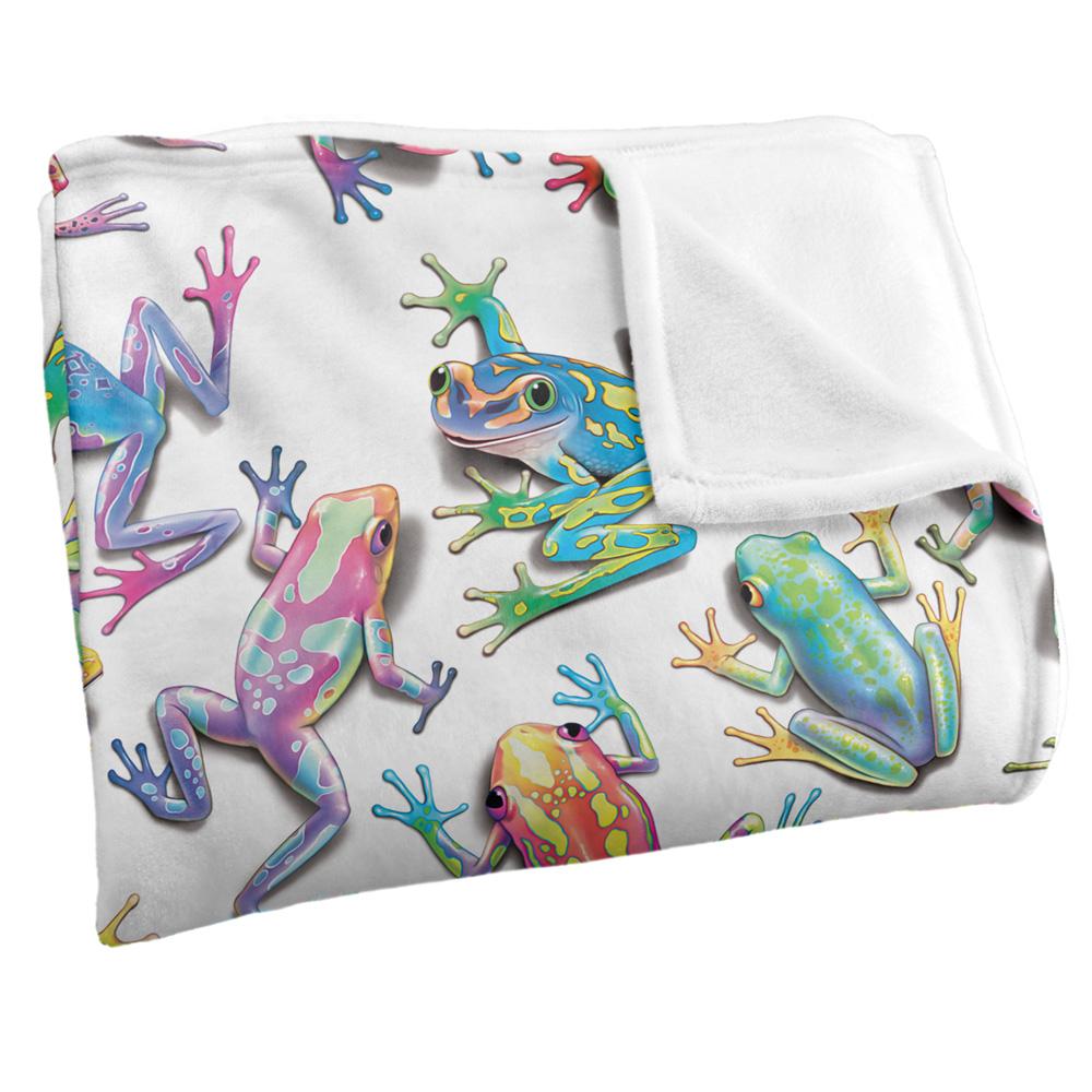 Multicoloured - Side - Royce McClure Sticky Fingers Silky Frog Supersoft Blanket