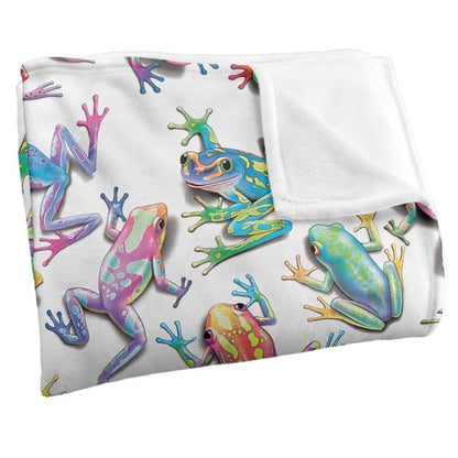 Multicoloured - Side - Royce McClure Sticky Fingers Silky Frog Supersoft Blanket
