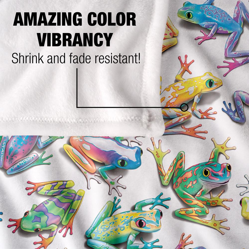 Multicoloured - Lifestyle - Royce McClure Sticky Fingers Silky Frog Supersoft Blanket