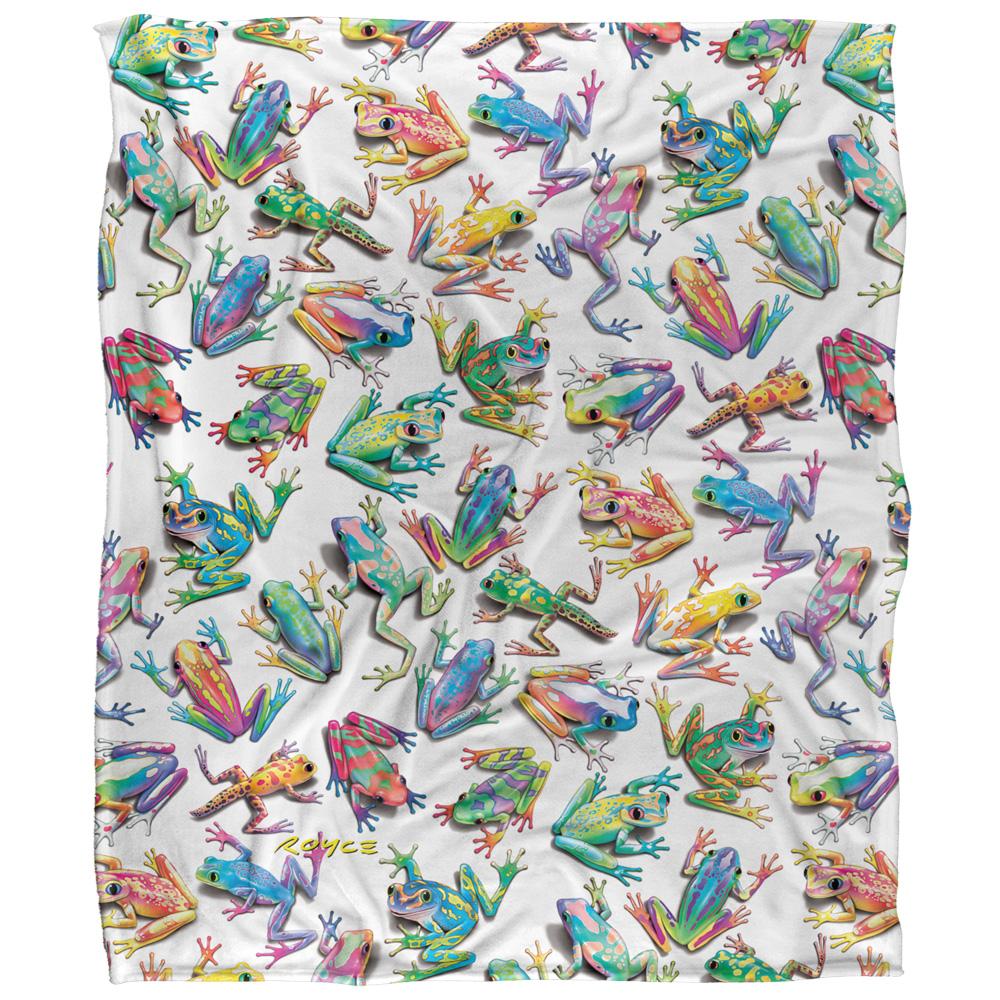 Multicoloured - Front - Royce McClure Sticky Fingers Silky Frog Supersoft Blanket