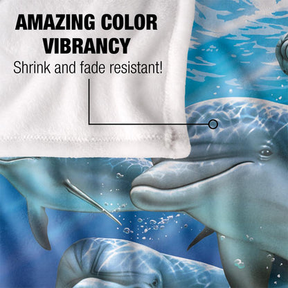 Multicoloured - Lifestyle - Royce McClure Travelers Silky Dolphin Supersoft Blanket
