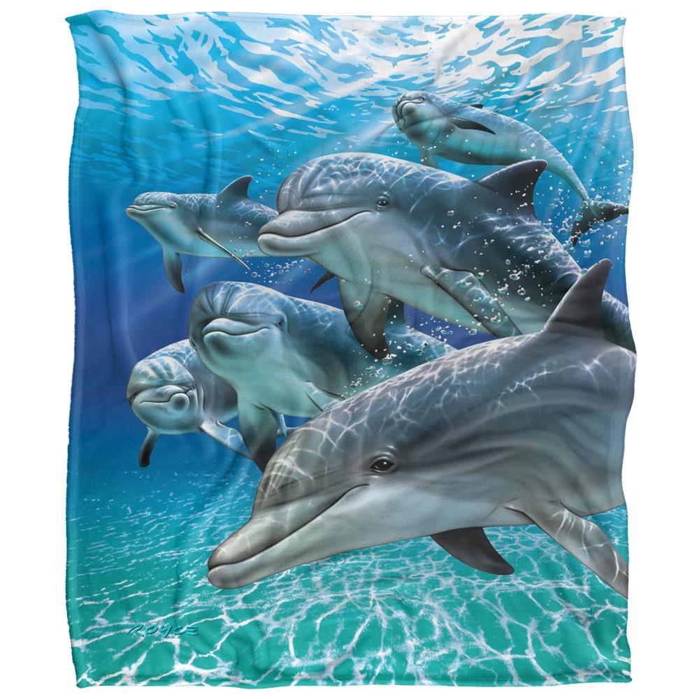 Multicoloured - Front - Royce McClure Travelers Silky Dolphin Supersoft Blanket