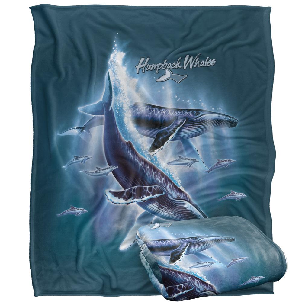 Multicoloured - Back - JQ Licensing Silky Whale Supersoft Blanket