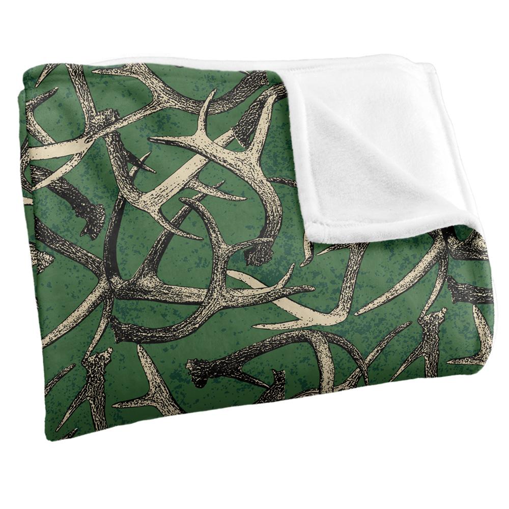 Multicoloured - Side - JQ Licensing Silky Deer Antler Hunting Supersoft Blanket