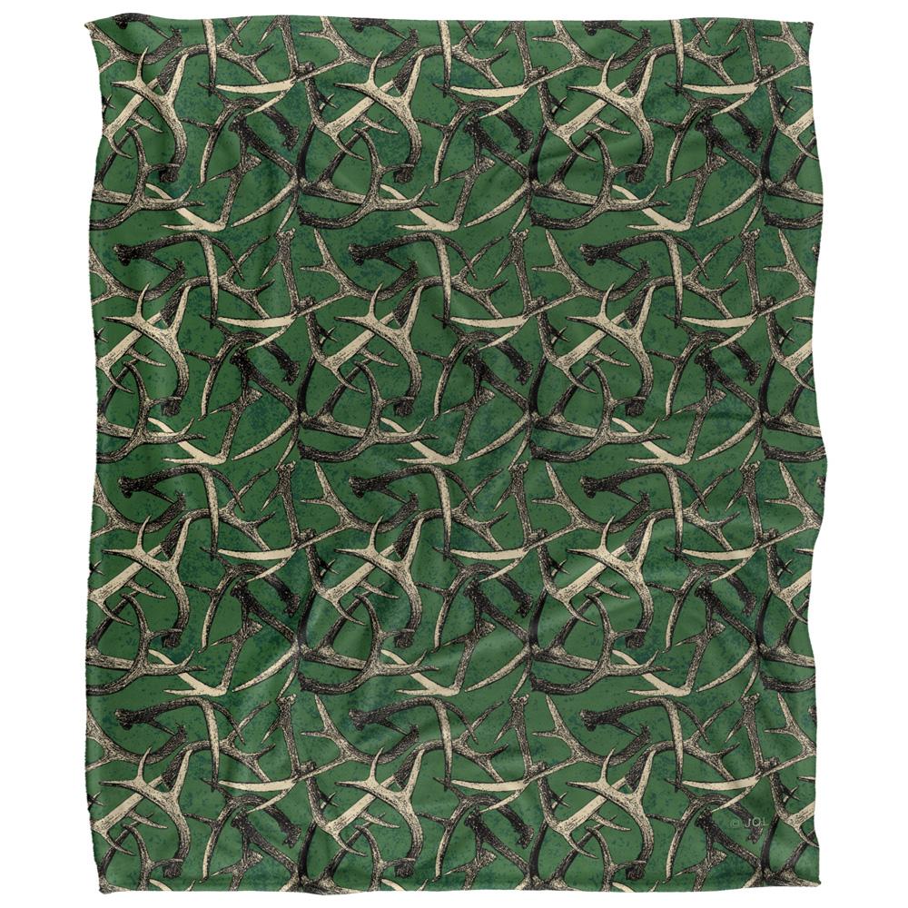 Multicoloured - Front - JQ Licensing Silky Deer Antler Hunting Supersoft Blanket