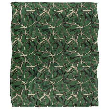 Multicoloured - Front - JQ Licensing Silky Deer Antler Hunting Supersoft Blanket