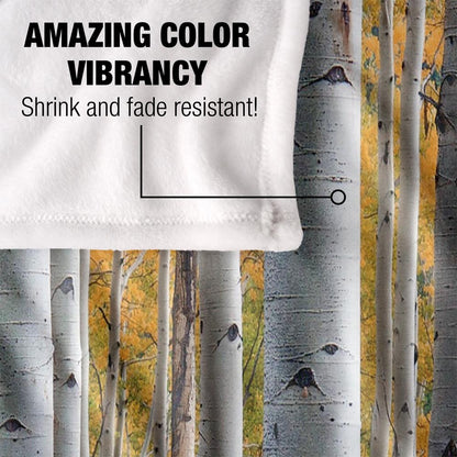 Multicoloured - Lifestyle - JQ Licensing James Piazza Silky Birch Trees Supersoft Blanket