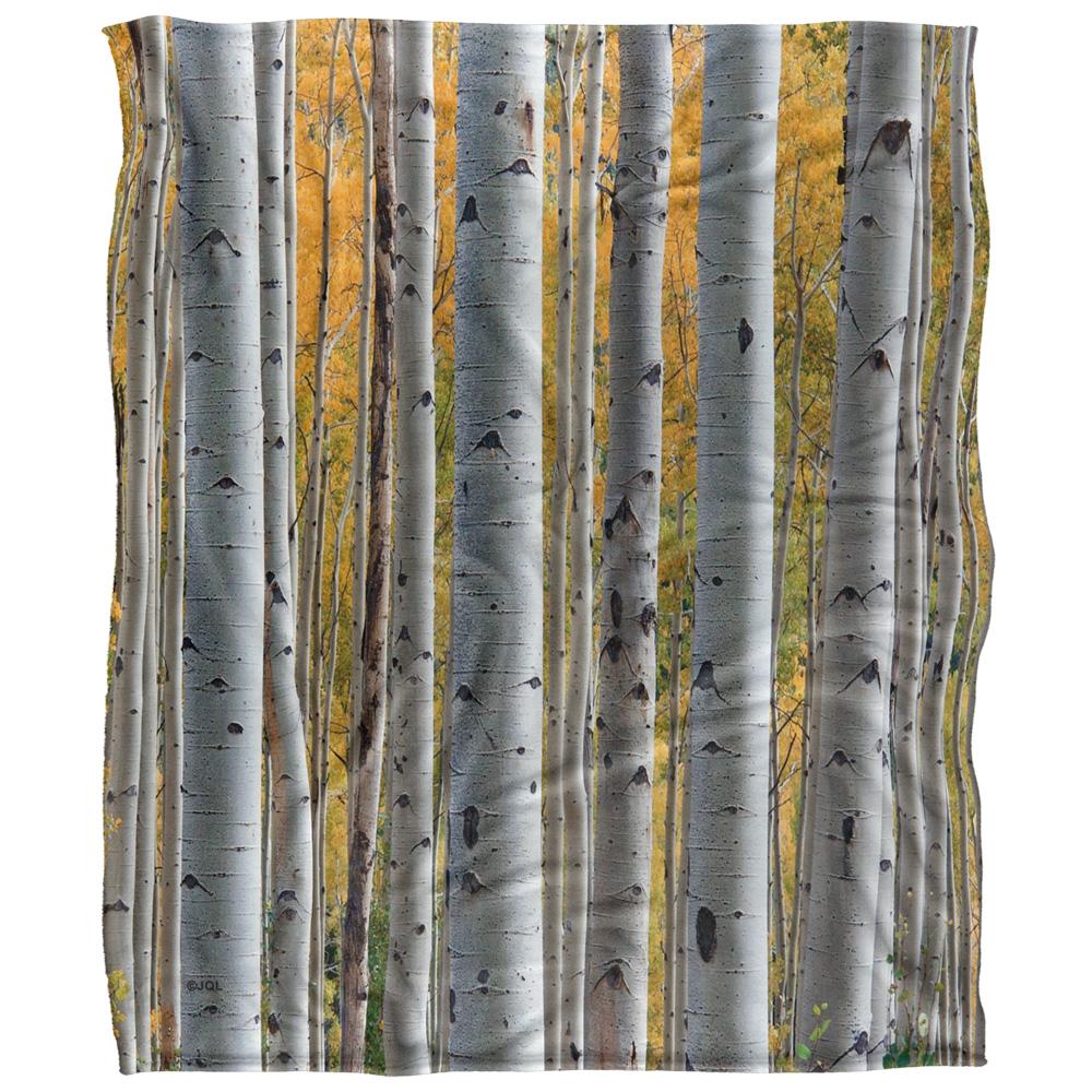 Multicoloured - Front - JQ Licensing James Piazza Silky Birch Trees Supersoft Blanket