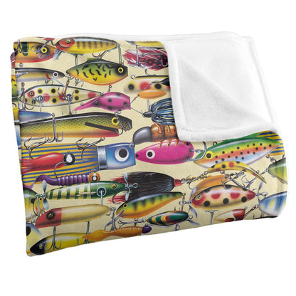 Multicoloured - Side - JQ Licensing 2 Silky Fishing Lures Supersoft Blanket