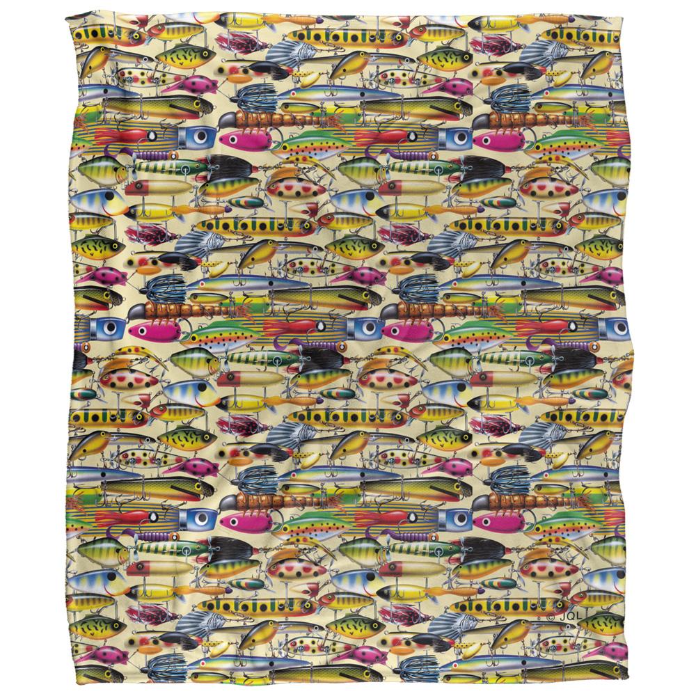 Multicoloured - Front - JQ Licensing 2 Silky Fishing Lures Supersoft Blanket