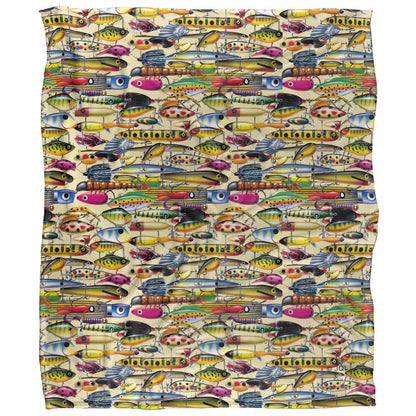 Multicoloured - Front - JQ Licensing 2 Silky Fishing Lures Supersoft Blanket