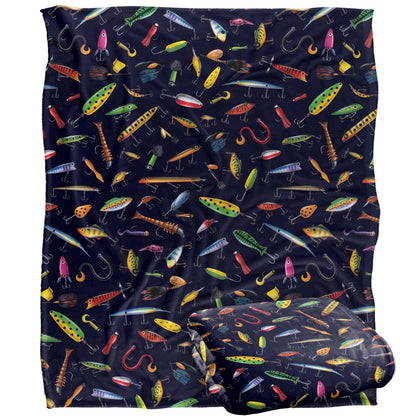 Multicoloured-Multicoloured - Back - JQ Licensing Silky Fishing Lures Supersoft Blanket