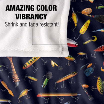 Multicoloured-Multicoloured - Lifestyle - JQ Licensing Silky Fishing Lures Supersoft Blanket