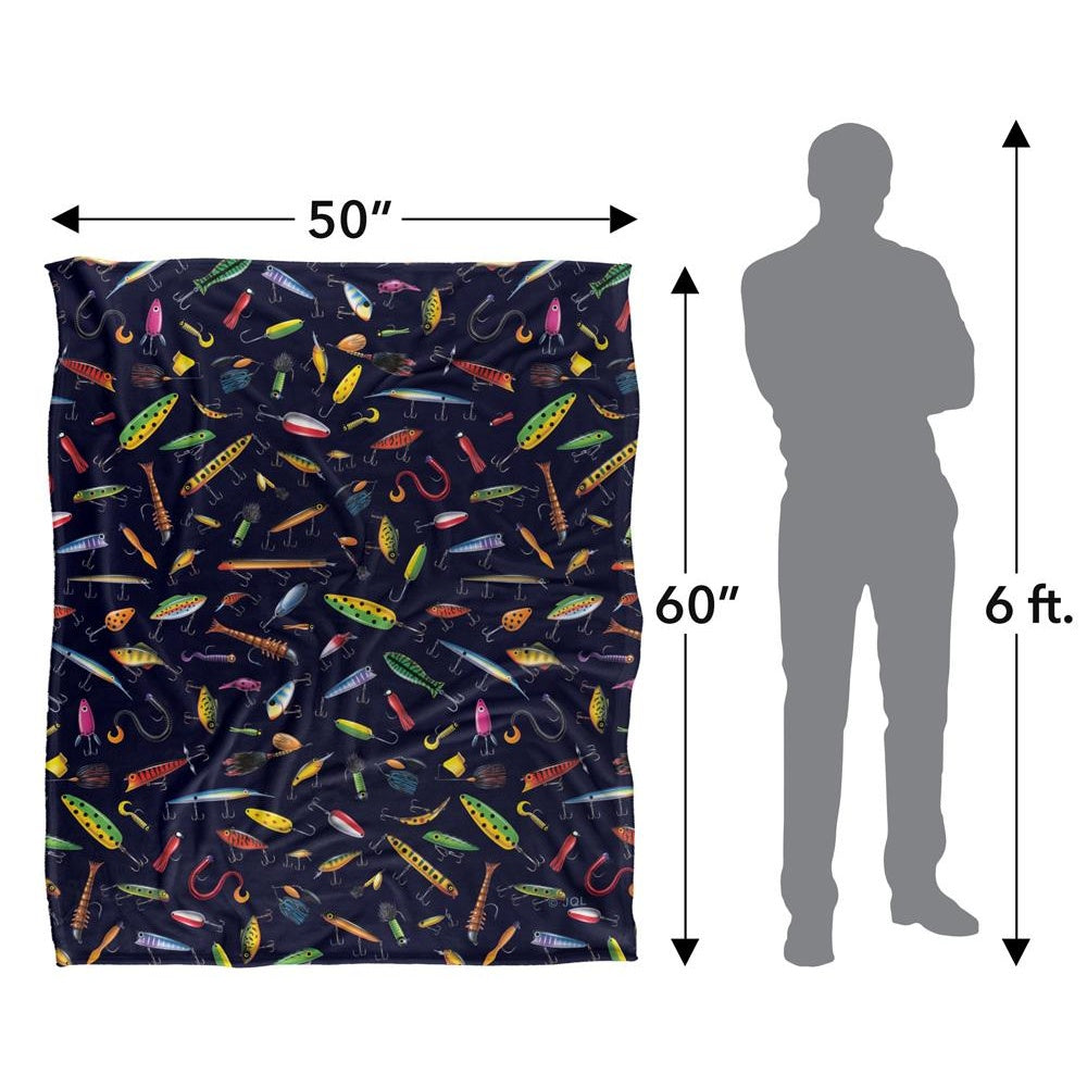 Multicoloured-Multicoloured - Pack Shot - JQ Licensing Silky Fishing Lures Supersoft Blanket