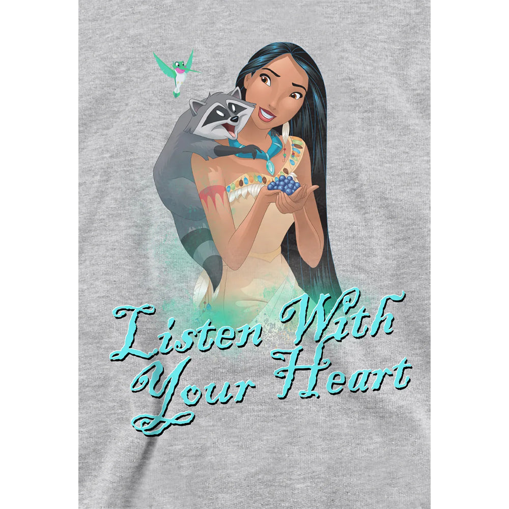 Athletic Heather - Lifestyle - Pocahontas Childrens-Kids Listen With Your Heart Heather Hoodie
