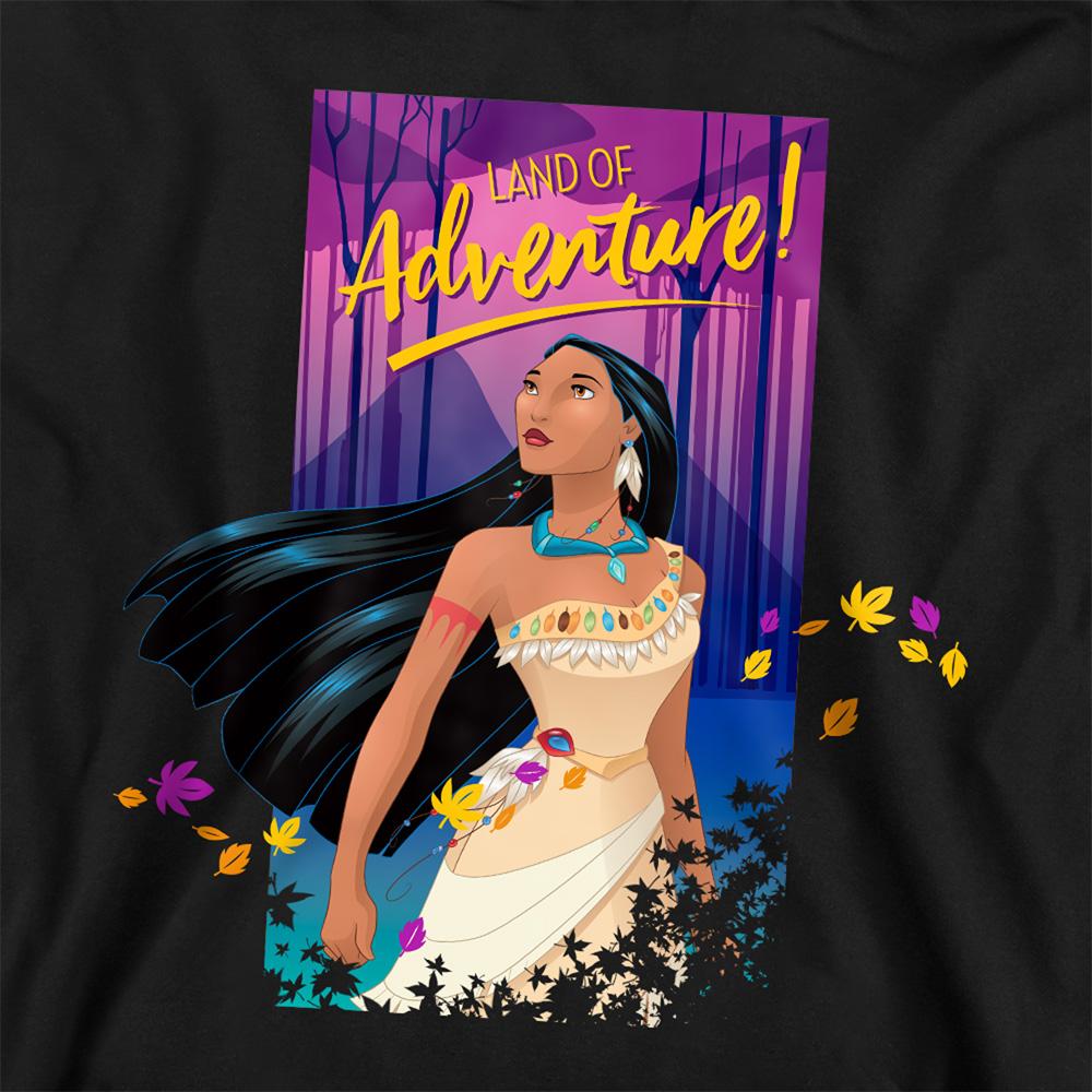 Athletic Heather - Back - Pocahontas Childrens-Kids Land Of Adventure Heather Hoodie