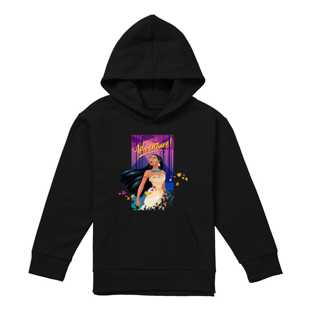 Athletic Heather - Front - Pocahontas Childrens-Kids Land Of Adventure Heather Hoodie