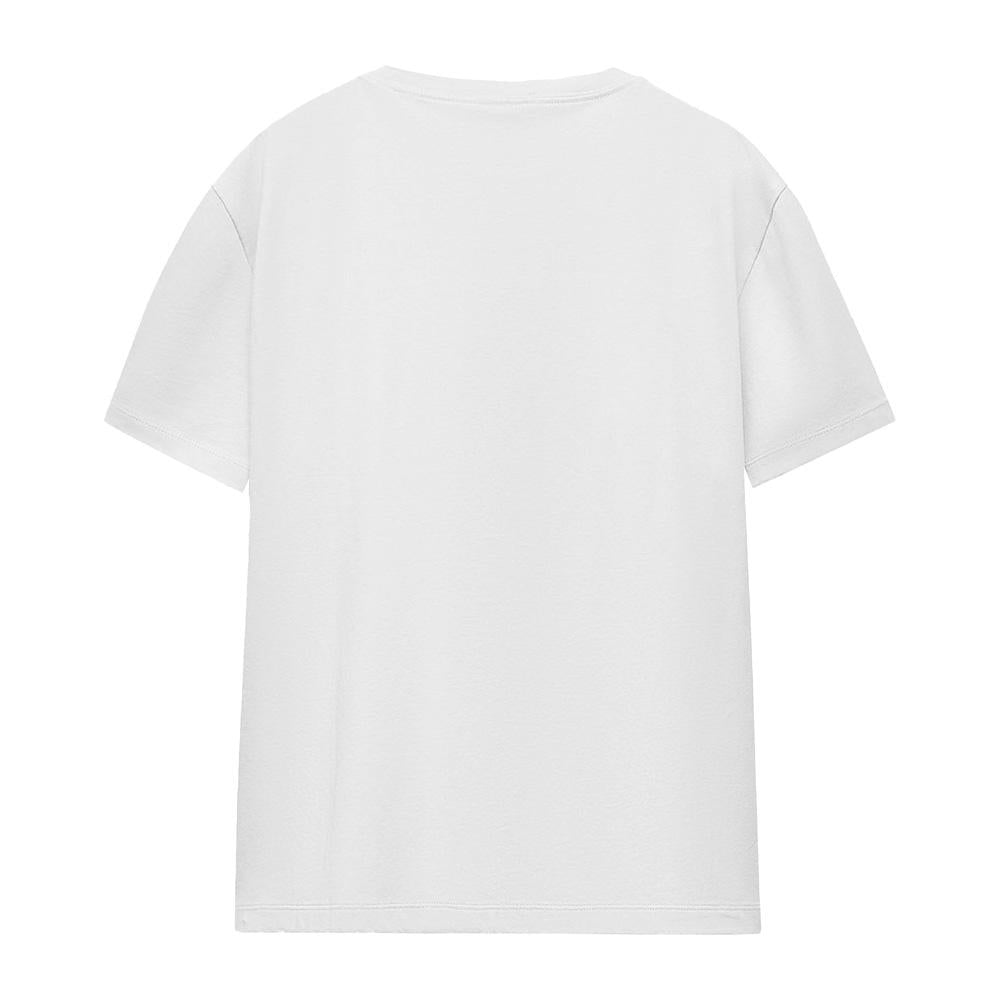 White - Back - Frozen Womens-Ladies Snowflakes And Smiles Olaf T-Shirt