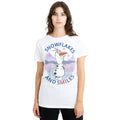 White - Lifestyle - Frozen Womens-Ladies Snowflakes And Smiles Olaf T-Shirt