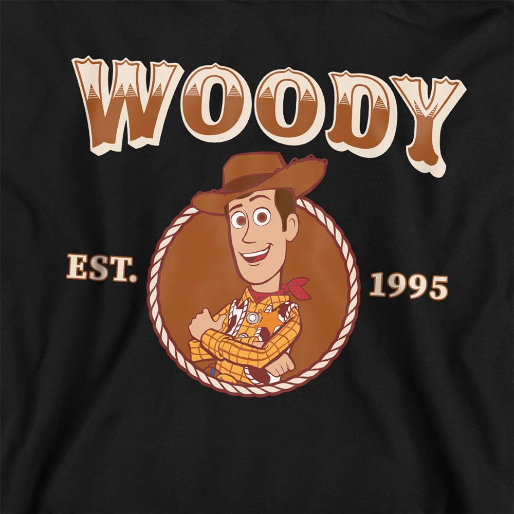 Athletic Heather - Back - Toy Story Childrens-Kids 1995 Woody Cowboy Heather Hoodie