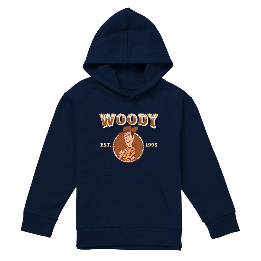 Navy - Front - Toy Story Childrens-Kids 1995 Woody Cowboy Hoodie