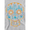 Athletic Heather - Side - Coco Childrens-Kids Colorful Day Of The Dead Skull Miguel Dante Heather Hoodie