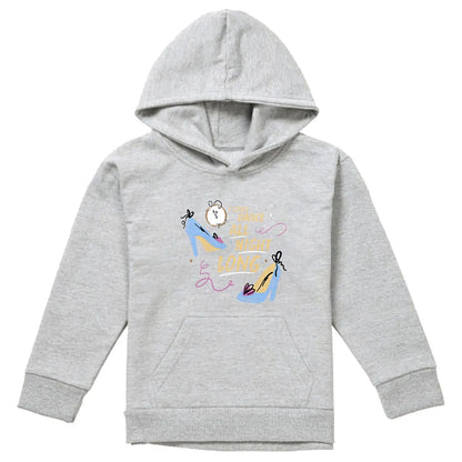 Athletic Heather - Front - Cinderella Childrens-Kids I Could Dance All Night Long Glass Slippers Heather Hoodie