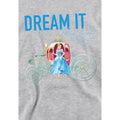 Athletic Heather - Side - Cinderella Childrens-Kids Dream It, Then Do It Pumpkin Coach Heather Hoodie