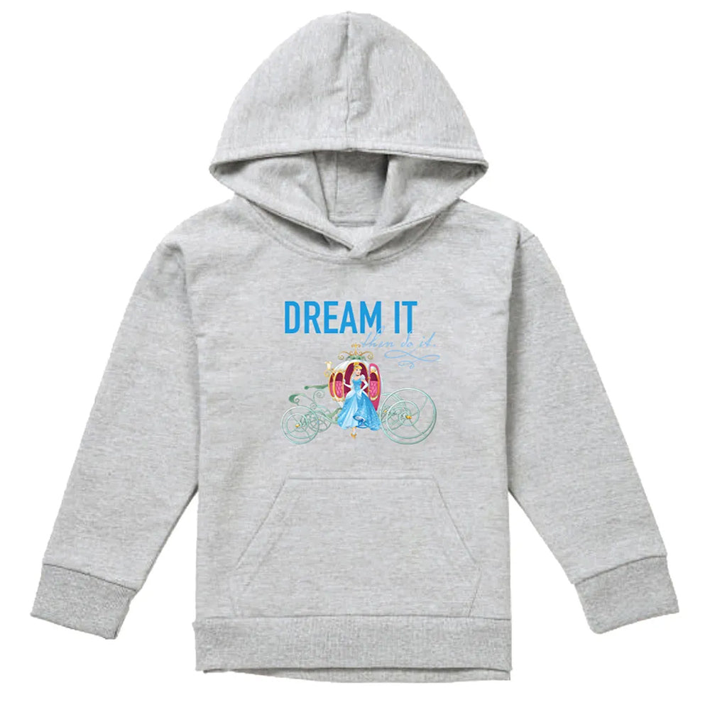 Athletic Heather - Front - Cinderella Childrens-Kids Dream It, Then Do It Pumpkin Coach Heather Hoodie