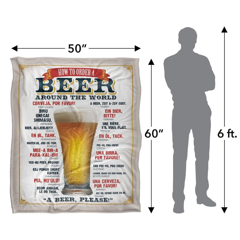 Multicoloured - Lifestyle - Retrorocket Studio Beer Around The World Silky Supersoft Blanket