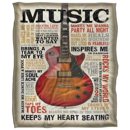 Multicoloured - Front - Retrorocket Studio Music Silky Supersoft Blanket