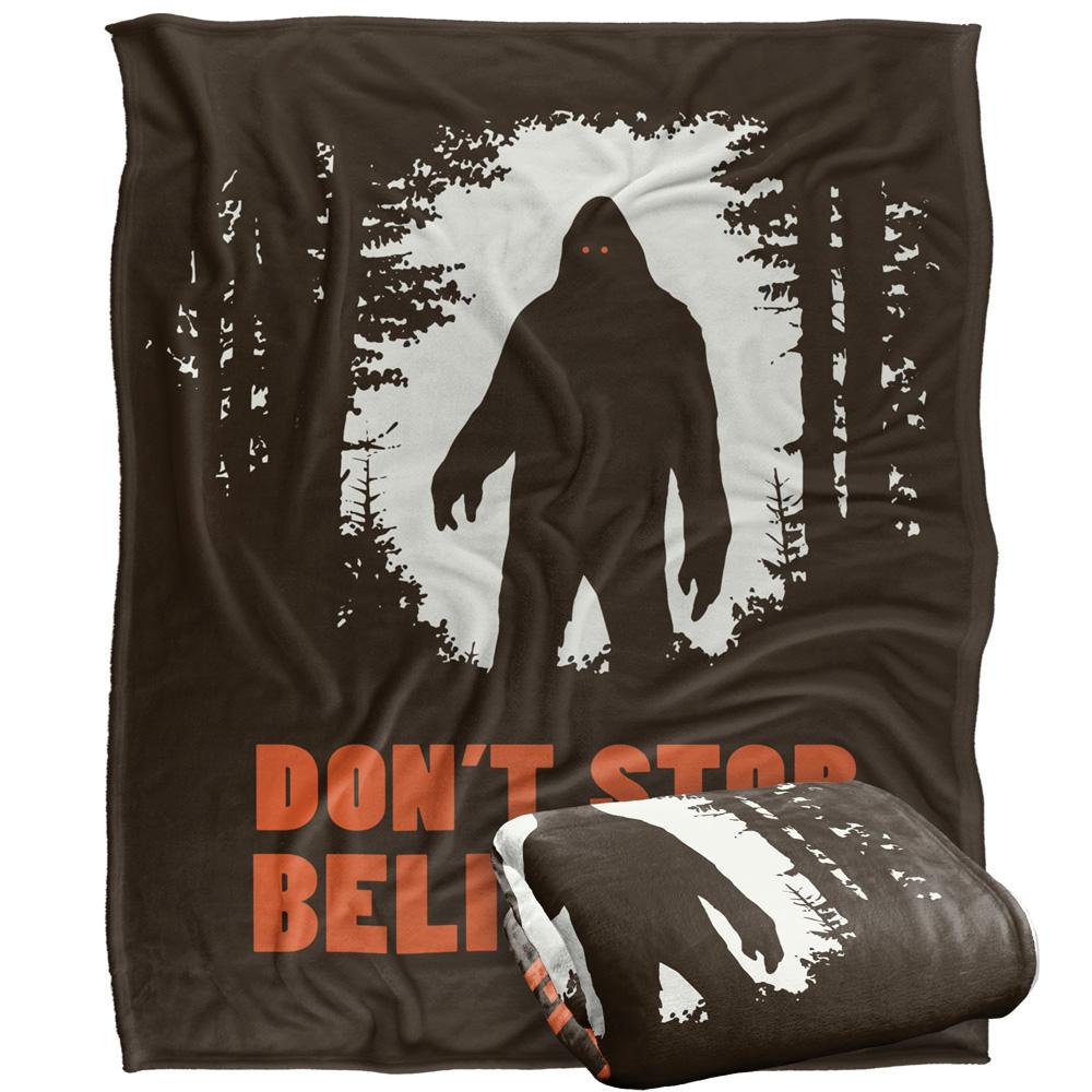 Black-White-Red - Back - Ephemera Don´t Stop Believing Silky Bigfoot Supersoft Blanket