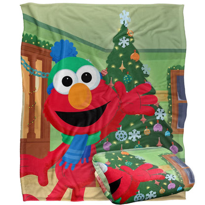 Multicoloured - Back - Sesame Street Furry Friends Forever Silky Elmo Supersoft Blanket