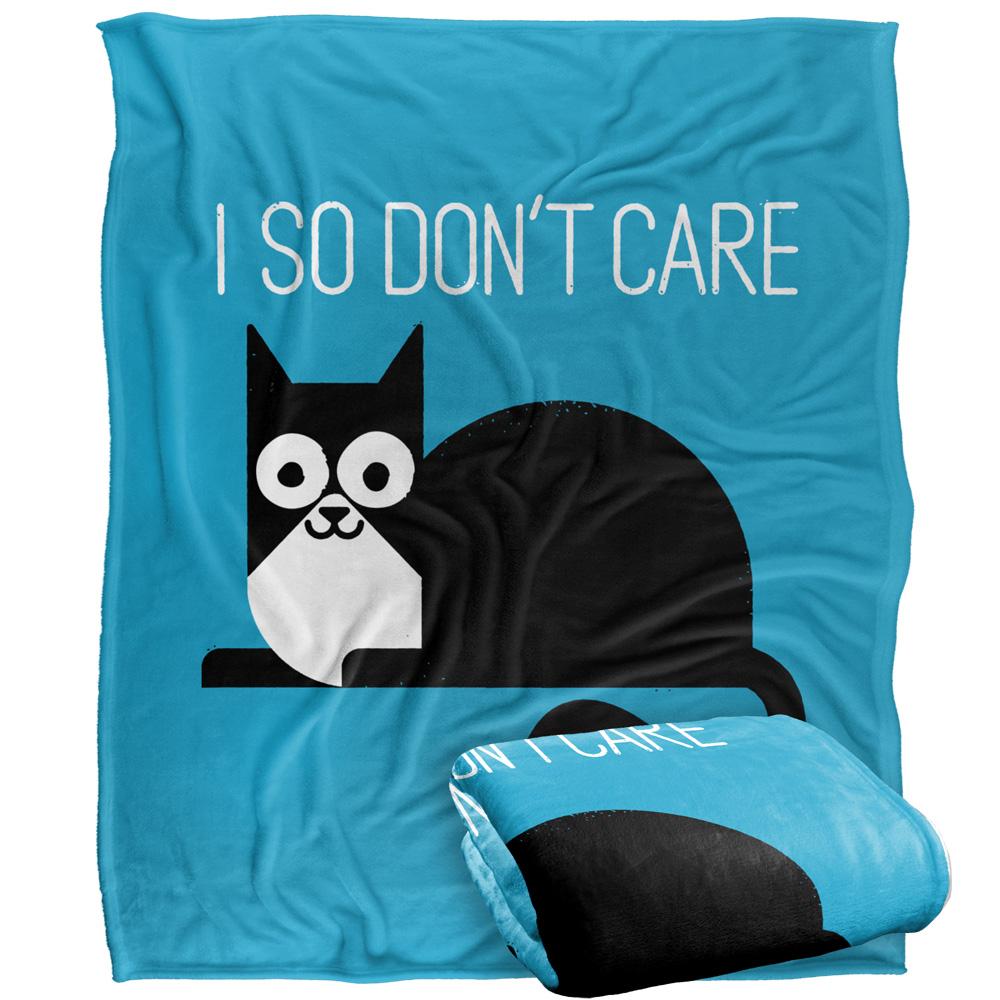 Black-Blue-White - Back - David Olenick Fur Real Silky Supersoft Blanket