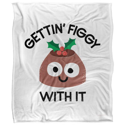 Brown-White-Black - Front - David Olenick Body English Silky Supersoft Blanket