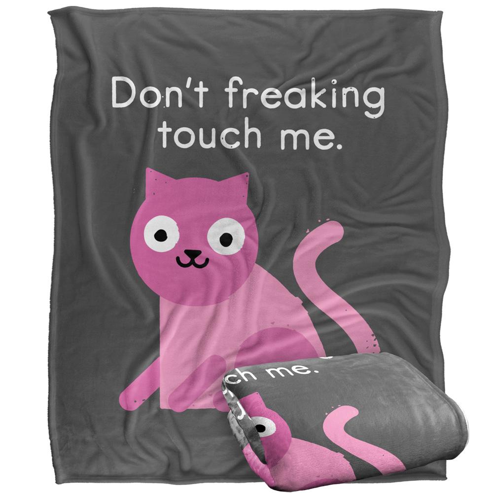 Black-Pink - Back - David Olenick Purrsonal Space Silky Supersoft Blanket