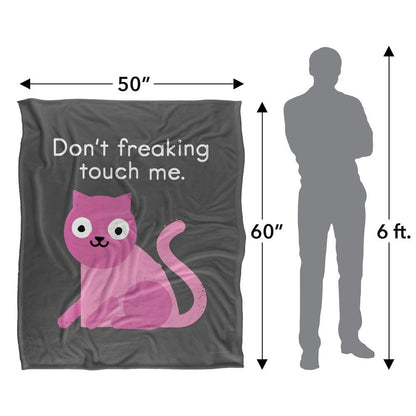 Black-Pink - Lifestyle - David Olenick Purrsonal Space Silky Supersoft Blanket